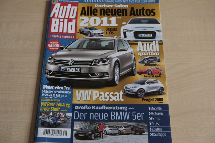 Deckblatt Auto Bild (39/2010)